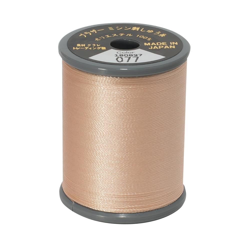 EMBROIDERY THREAD - SALMON PINK 079 - 50WT - 300M - BROTHER