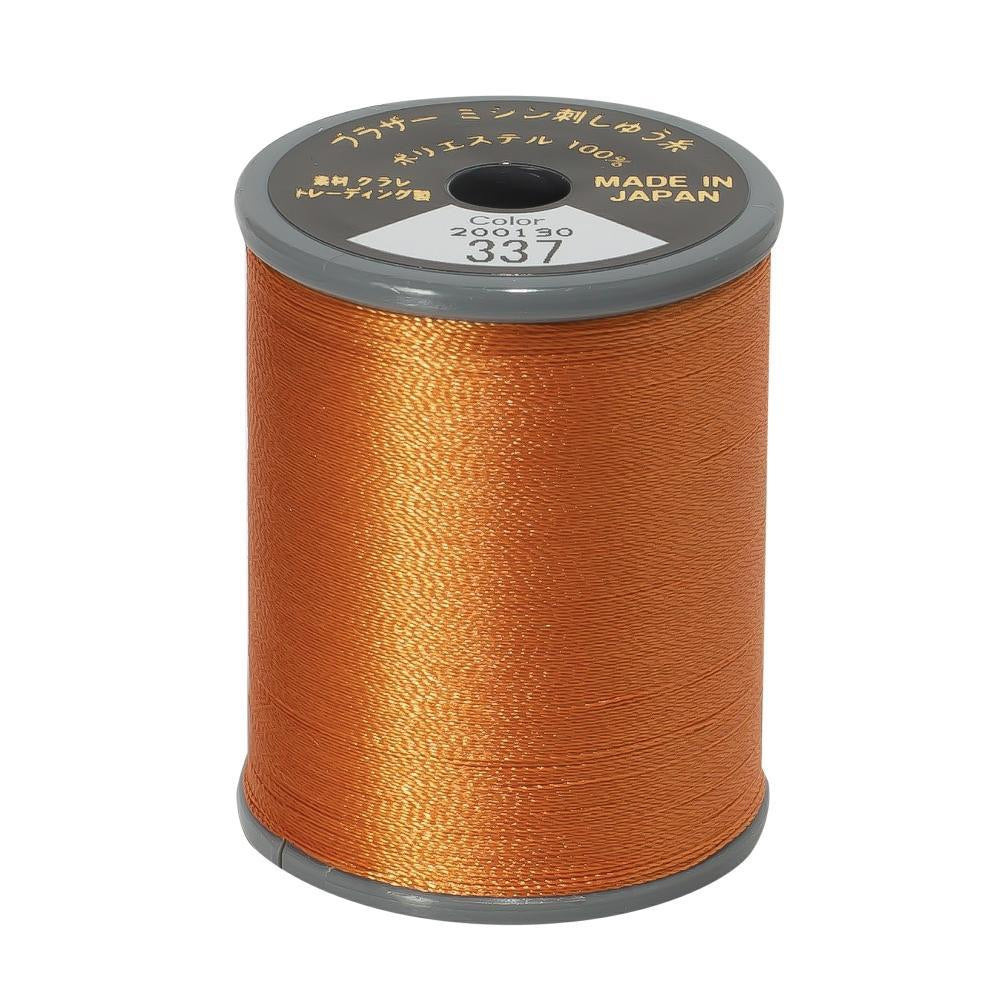EMBROIDERY THREAD - REDDISH BROWN 337 - 50WT - 300M - BROTHER