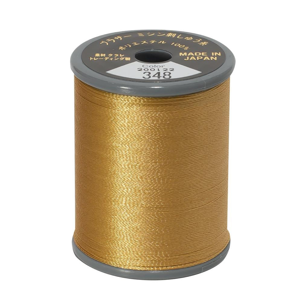EMBROIDERY THREAD - KHAKI 348 - 50WT - 300M - BROTHER