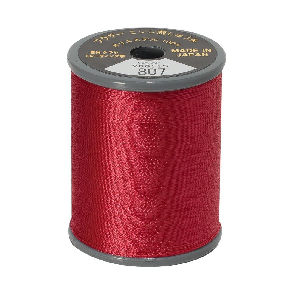 EMBROIDERY THREAD - CARMINE 807 - 50WT - 300M - BROTHER