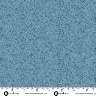 10473-B - SLATE GARDEN PATH - SPECIAL DELIVERY - LAUNDRY BASKET QUILTS - ANDOWER FABRICS