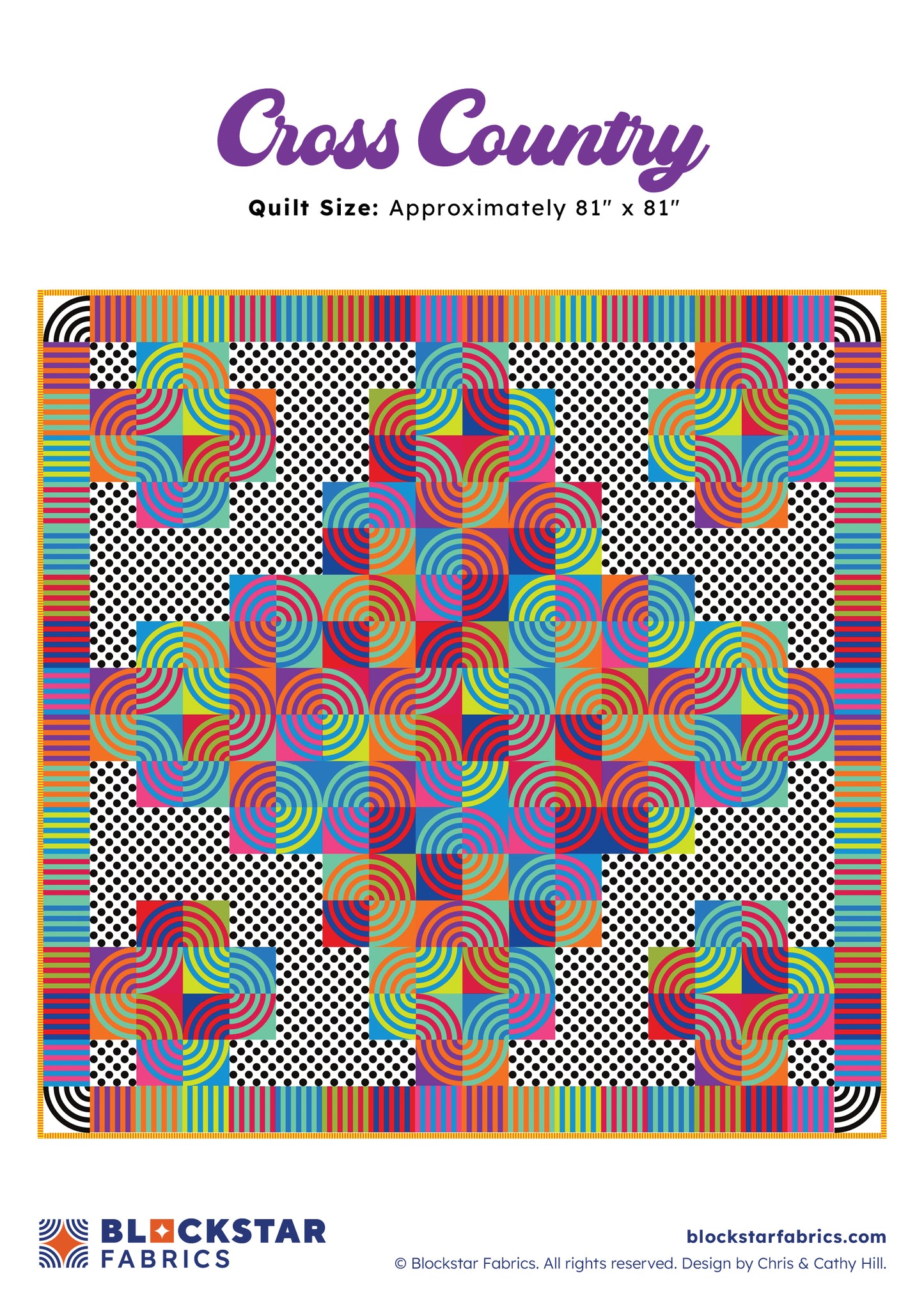 CROSS COUNTRY - BLOCKSTAR - CIRCUS FABRIC - PATTERN