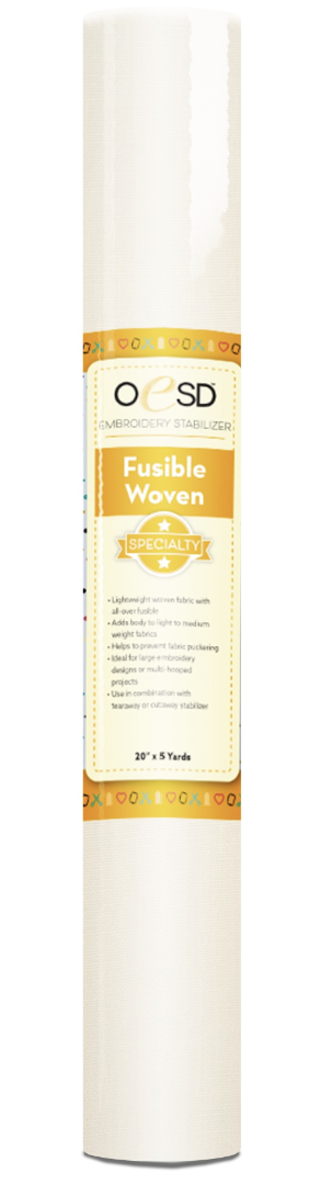 FUSIBLE WOVEN - 20" X 5 YARDS - STABLISIER - OESD