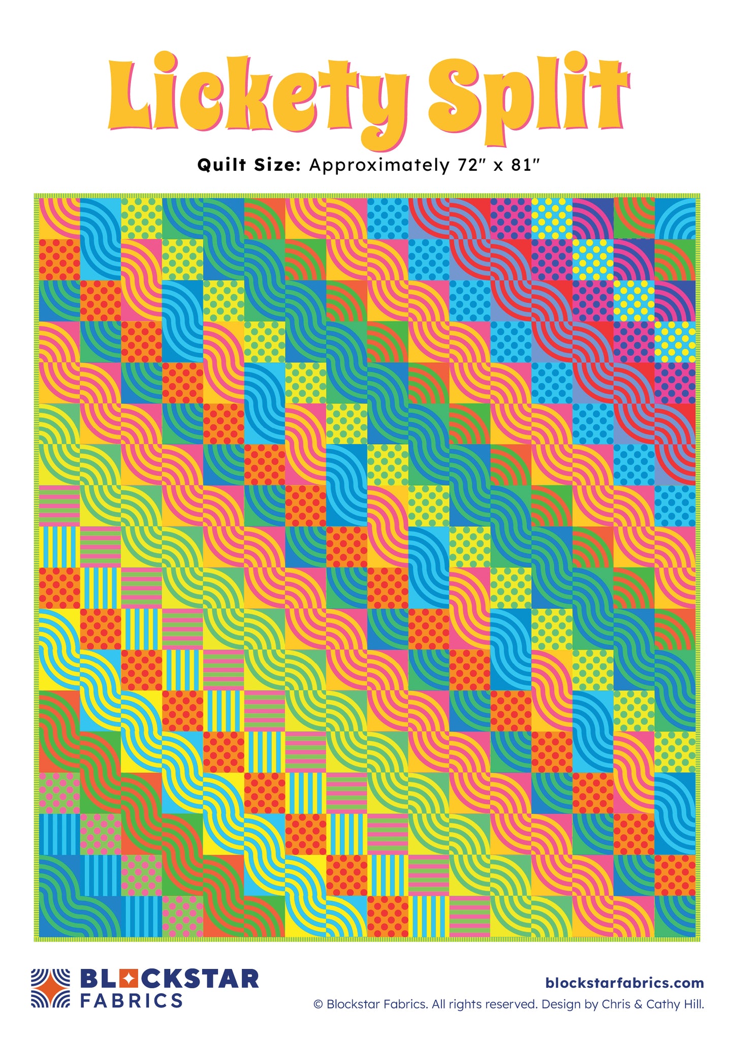 LICKETY SPLIT - BLOCKSTAR - CIRCUS FABRIC - PATTERN