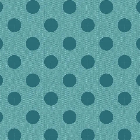 Tilda Chambray Dots- Aqua