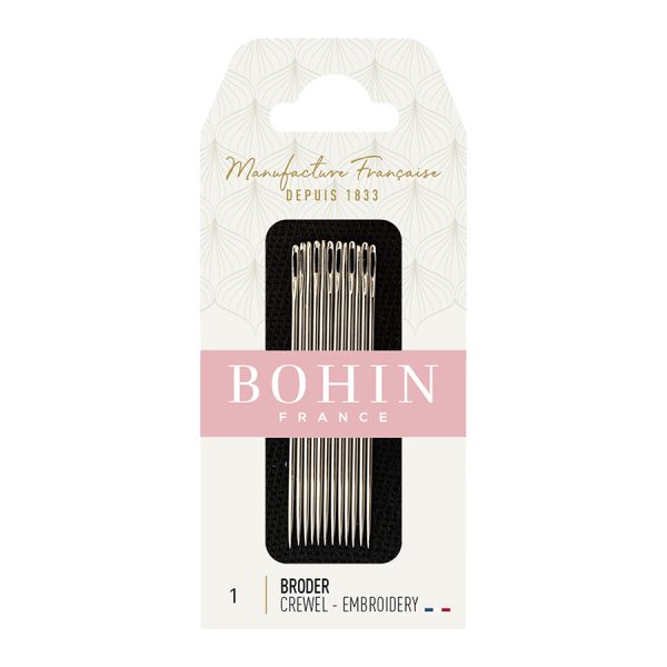EMBROIDERY NEEDLES - SIZE 1 - BOHIN