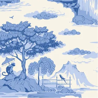 SOMETHING BLUE - COTTONVIEW CREAM - 100670 - TILDA