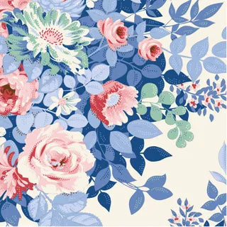 SOMETHING BLUE - WHIMSY FLOWER CREAM - 100665 - TILDA