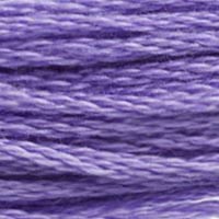 155 - METALLIC MAUVE - DMC STRANDED EMBROIDERY THREAD