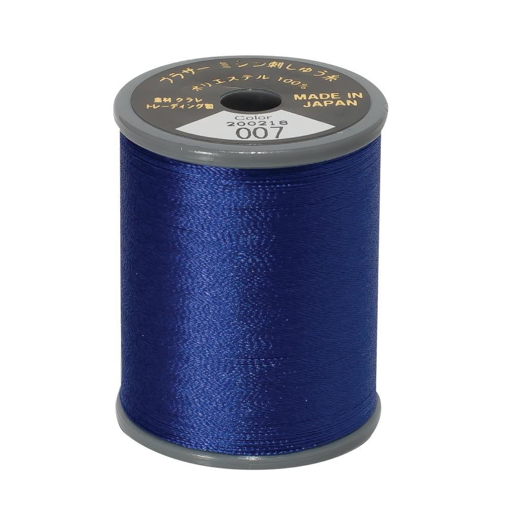 EMBROIDERY THREAD - PRUSSIAN BLUE 007 - 50WT - 300M - BROTHER