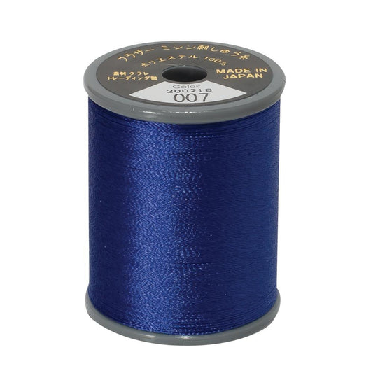 EMBROIDERY THREAD - PRUSSIAN BLUE 007 - 50WT - 300M - BROTHER