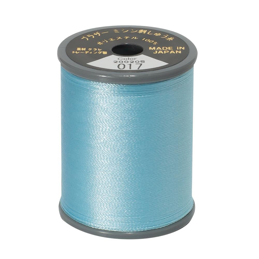 EMBROIDERYS THREAD - LIGHT BLUE 017 - 50WT - 300M - BROTHER