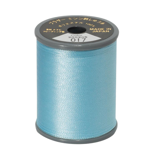 EMBROIDERYS THREAD - LIGHT BLUE 017 - 50WT - 300M - BROTHER