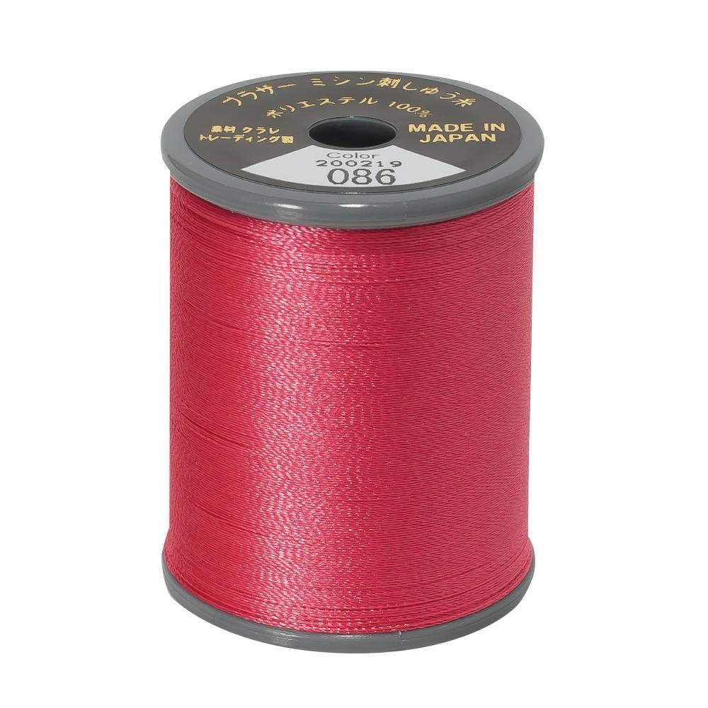 EMBROIDERY THREAD - DEEP ROSE 086 - 50WT - 300M - BROTHER