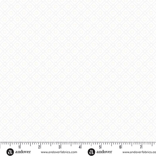 A10450-C - SIMPLY LIGHT - CRISS CROSS - SILVER - ANDOWER FABRICS
