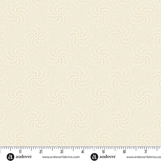 A10452-N - SIMPLY LIGHT - ORBITAL - OATMEAL - ANDOWER FABRICS