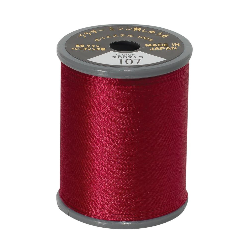 EMBROIDERY THREAD - DARK FUCHSIA 107 - 50WT - 300M - BROTHER