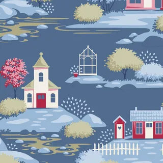 BLUE - VILLAGE - VILLAGE LIFE - TILDA - 110187
