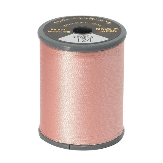 EMBROIDERY THREAD - FLESH PINK 124  - 50WT - 300M - BROTHER