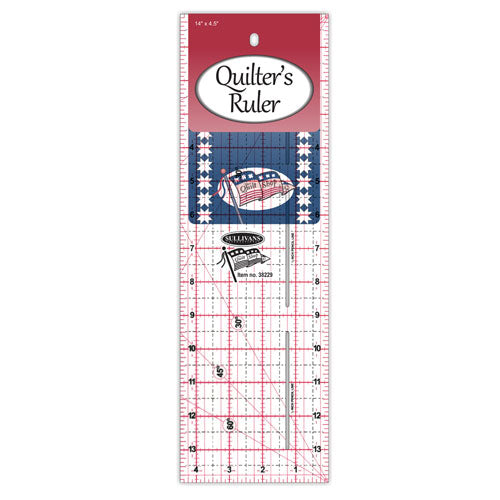 14" X 4.5" QUILTING RULER - SULLIVANS