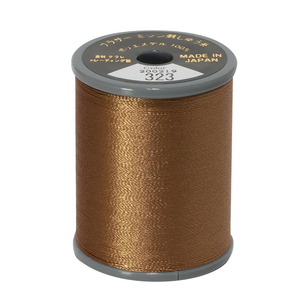 EMBROIDERY THREAD - LIGHT BROWN  323 - 50WT - 300M - BROTHER