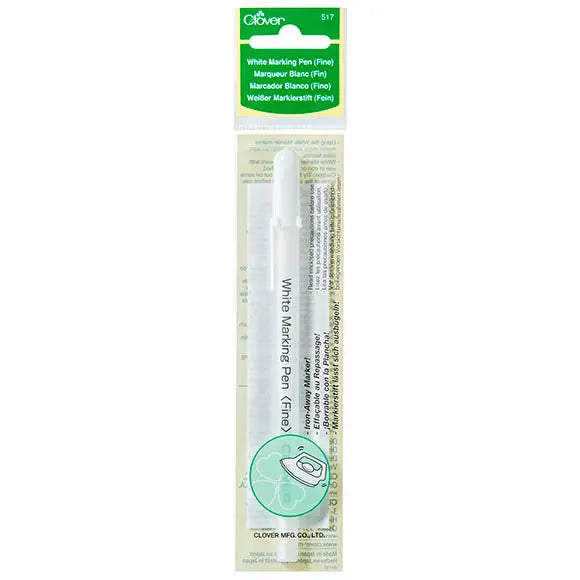 WHITE MARKING PEN FINE - CLOVER