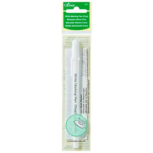 WHITE MARKING PEN FINE - CLOVER