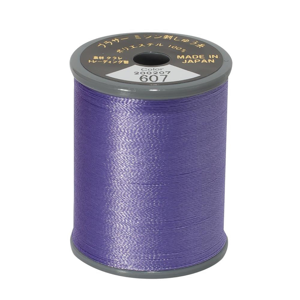 EMBROIDERY THREAD - WISTERIA VIOLET 607 - 50WT - 300M - BROTHER