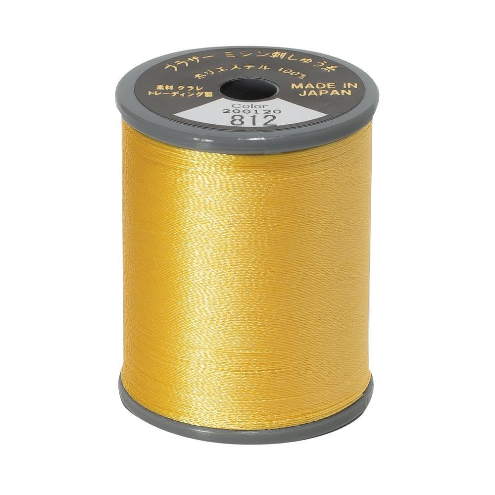 EMBROIDERY THREAD - CREAM YELLOW 812 - 50WT - 300M - BROTHER