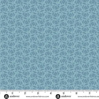 10474-B1 - FADED BLUE LILYBETT - SPECIAL DELIVERY - LAUNDRY BASKET QUILTS - ANDOWER FABRICS