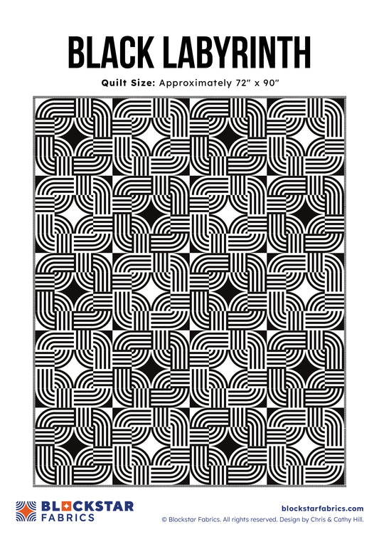 BLACK LABYRINTH - BLOCKSTAR - CIRCUS FABRIC - PATTERN