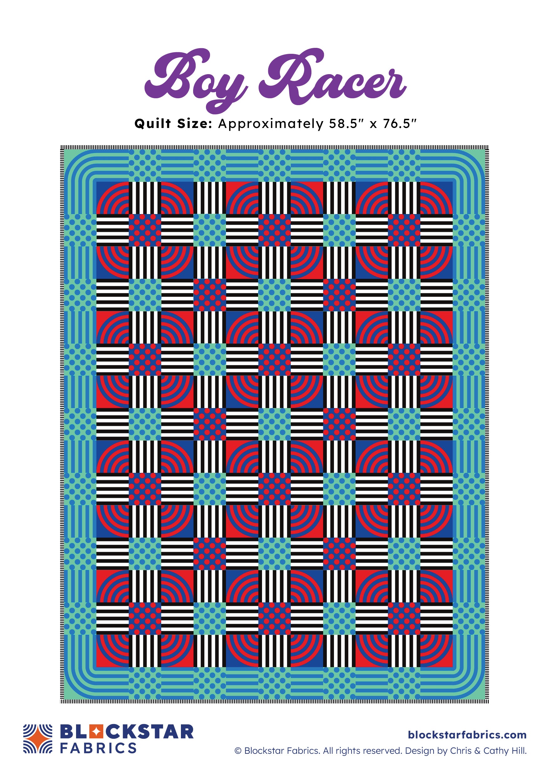 BOY RACER - BLOCKSTAR - CIRCUS FABRIC - PATTERN – Country Pickin's ...