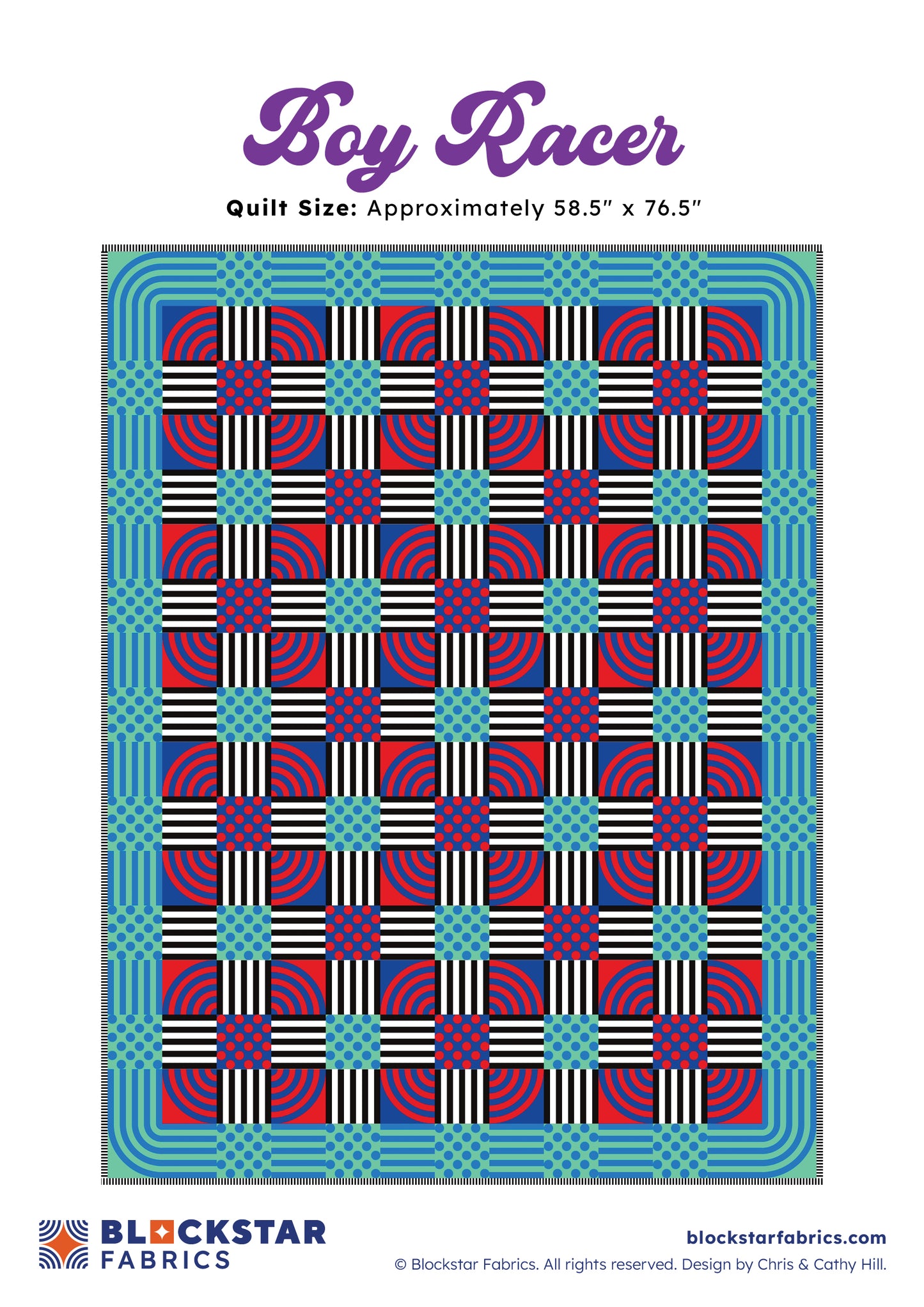 BOY RACER - BLOCKSTAR - CIRCUS FABRIC - PATTERN