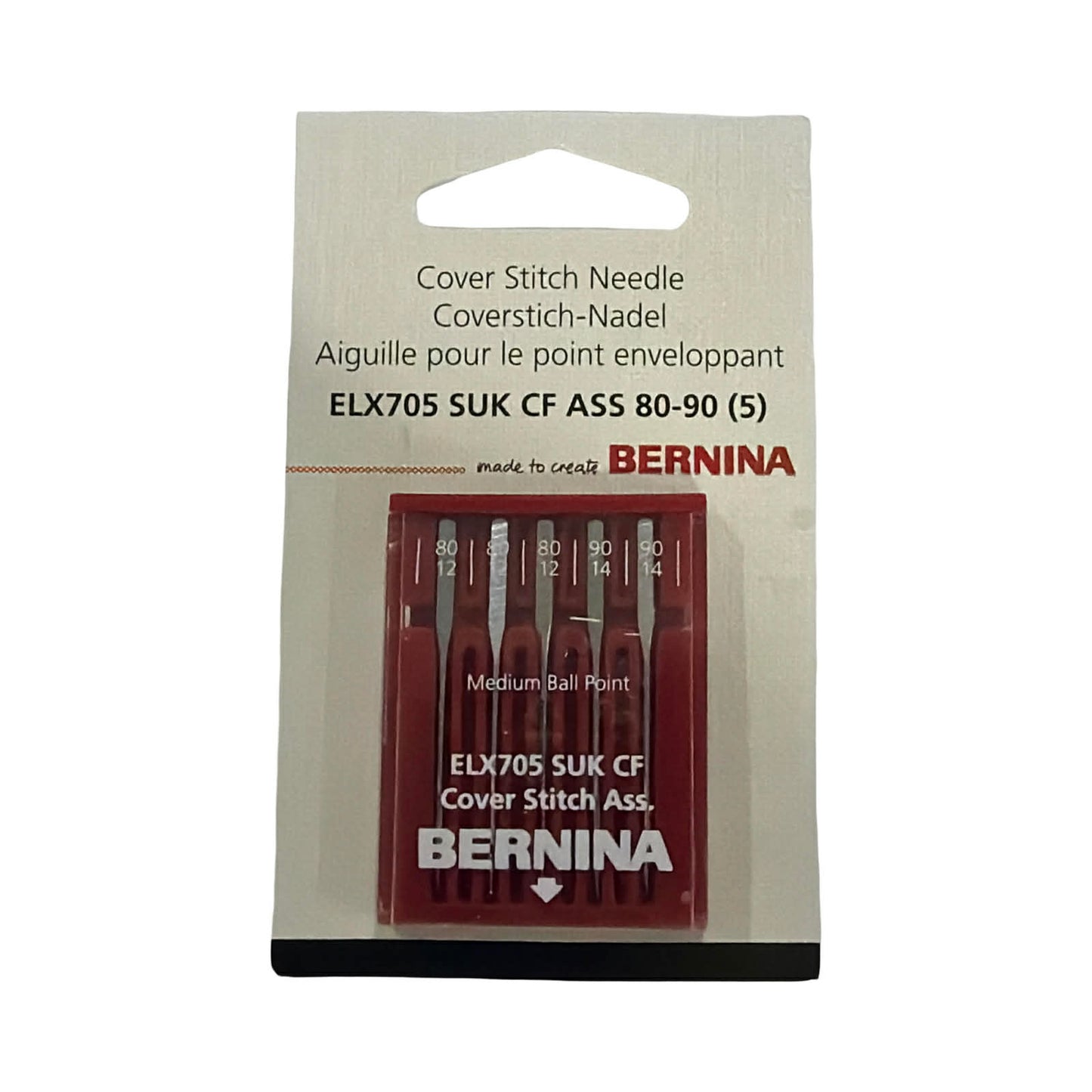 COVERSTITCH NEEDLE - SIZE 80-90 - BERNINA/SCHMETZ