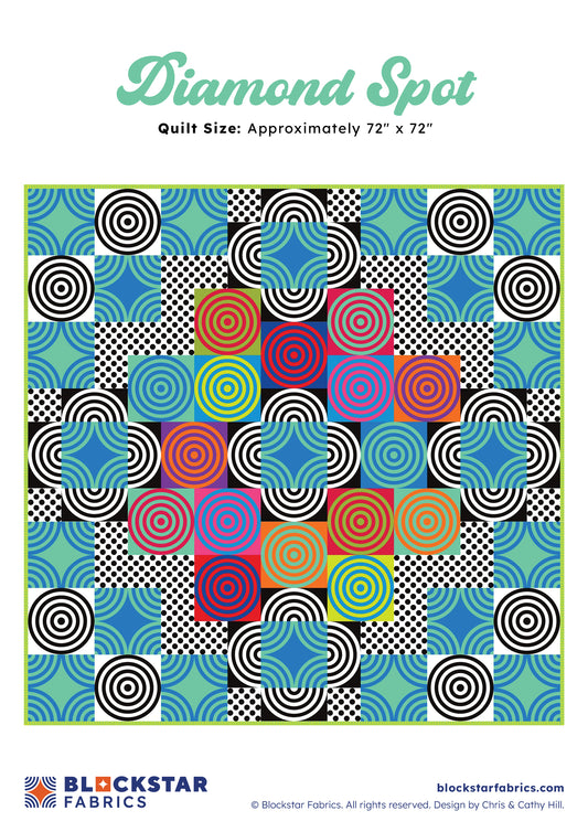 DIAMOND SPOT - BLOCKSTAR - CIRCUS FABRIC - PATTERN