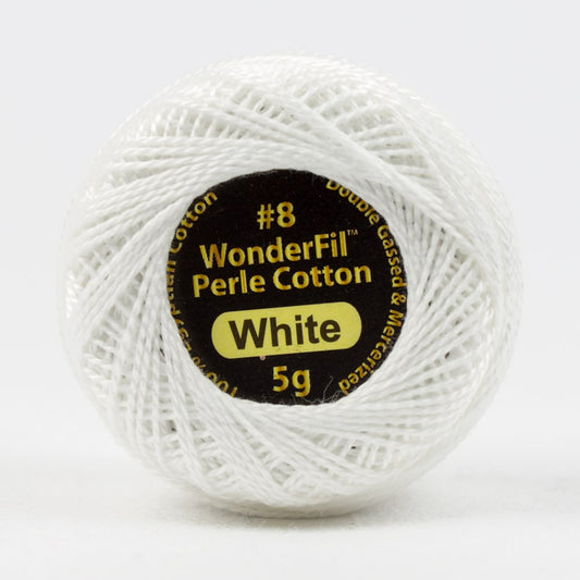 EL5G100 - WHITE - ELEGANZA - PERLE 8 - COTTON - 5G - WONDERFIL