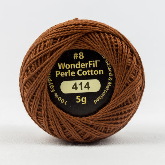 EL5G414 - SADDLE BROWN - ELEGANZA - PERLE 8 - COTTON - 5G - WONDERFIL