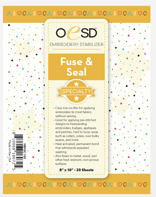 FUSE AND SEAL - 8" X 10" - STABLISIER - OESD