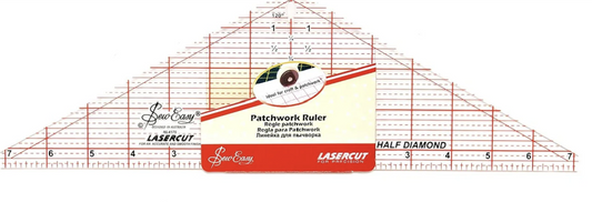 HALF DIAMOND QUILTING RULER - SEW EASY