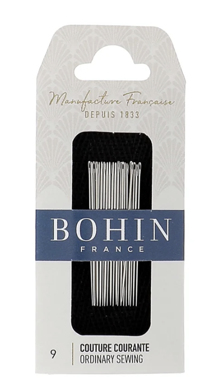 ORDINARY SEWING NEEDLES - SIZE 9 - BOHIN