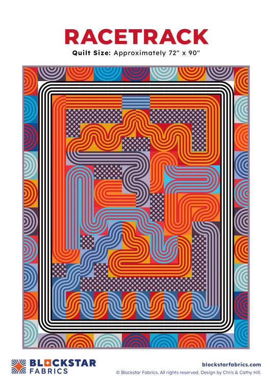 RACETRACK - BLOCKSTARS - CIRCUS FABRIC - PATTERN