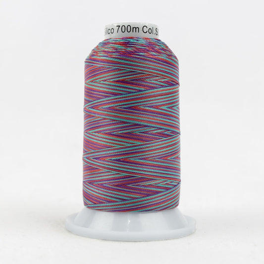 SCM09 - RED/TEAL/PURPLE - SILCO - 35WT - COTTON - WONDERFIL