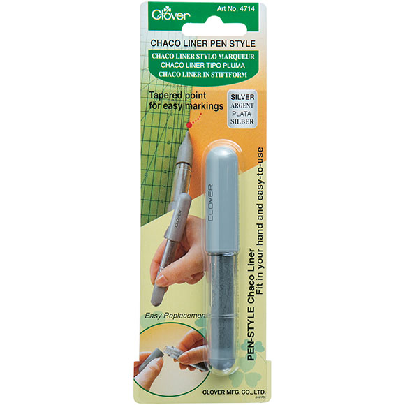 CHARCO LINER PEN STYLE - SILVER - CLOVER