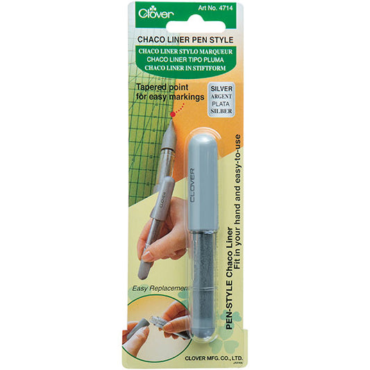 CHARCO LINER PEN STYLE - SILVER - CLOVER
