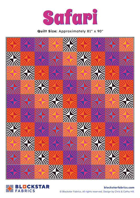 SAFARI - BLOCKSTARS - CIRCUS FABRICS - PATTERN