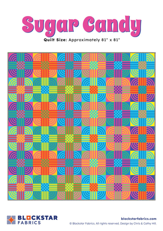 SUGAR CANDY - BLOCKSTARS - CIRCUS FABRIC - PATTERN