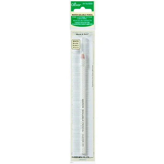 WATER SOLUBLE PENCIL - WHITE - CLOVER