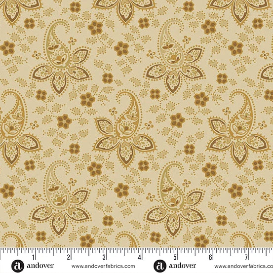 A-5534-L - TRUNK TREASURES - ADORNED - CREAM - JO MORTON - ANDOWER FABRICS