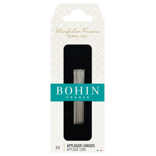 APPLIQUE LONG PLUS  NEEDLES - SIZE 10 - BOHIN