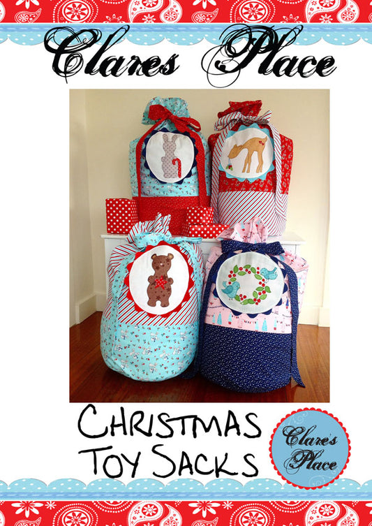 CHRISTMAS TOY SACKS PATTERN - CLARES PLACE